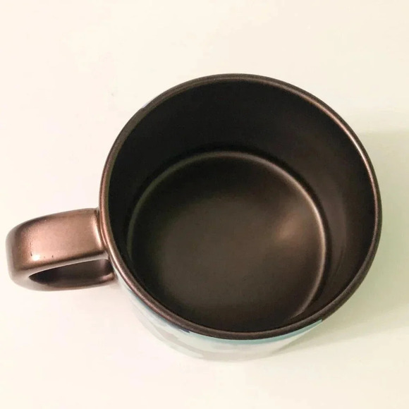 2020 Starbucks Coffee Mug Brown Bronze Copper Tone Floral Coffee Mug 14 oz - Picture 6 of 11